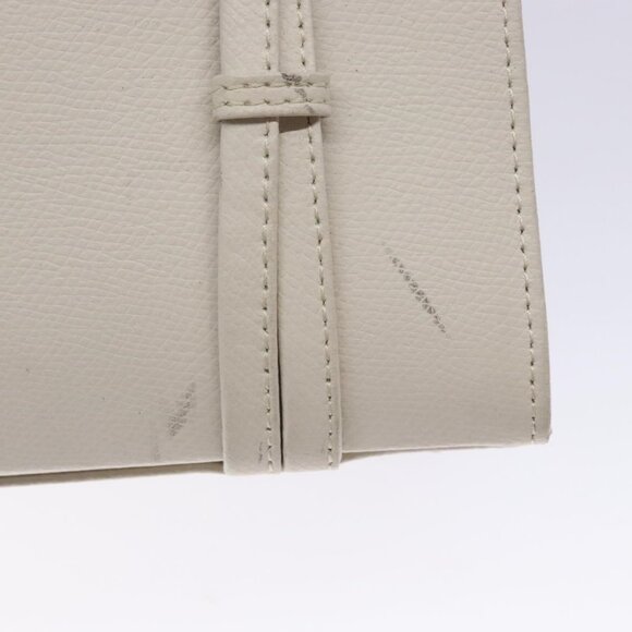 Authentic MCM Shoulder Bag Leather White Gold - Picture 2 of 16